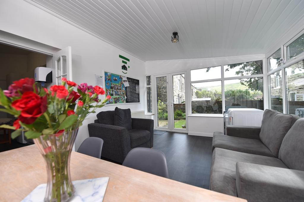 Bright and modern living room at Hollybank.